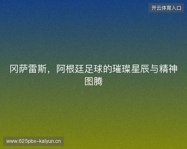 冈萨雷斯，阿根廷足球的璀璨星辰与精神图腾